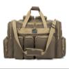 K-Cliffs Tactical Range Duffel Heavy Duty Large Gear Duffle Durable Quality Travel Sports Gym Equipment Bag Military Molle with Lockable Zippers with US Flag Patch 33 Inch Khaki view 4