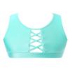 Freebily Kids Girl Yoga Sport Bra Racer Back Vest Top Gym Workout Training Crop Top Camisole Tank Top Athletic Underwear Mint 8 view 1