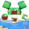 MoKo Swim Arm Band for Kids 20-50lbs, Toddler Swim Vest Cute Cartoon Swimming Wings Pool Floats Sleeve Children Water Sports Learning Swim Training Equipment, Green view 2