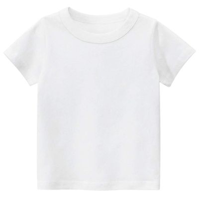 PTPUKE Toddler Boys' Kids Crewneck Undershirt Solid Cotton Sleeve top T-Shirt White
