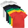 PTPUKE Toddler Boys' Kids Crewneck Undershirt Solid Cotton Sleeve top T-Shirt White view 2