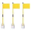 KINGTOP Golf Flagstick Mini, Putting Green Flag for Yard, 3 Feet Flagpole 2-Section Design, Golf Pin Flags Hole Cup Set, 4" Putting Cup, 3-Pack view 1