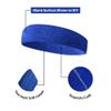 TOPTIE 6 Pieces Sweat Headbands Sport Cotton Terry Cloth Headbands-Purple view 3