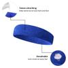 TOPTIE 6 Pieces Sweat Headbands Sport Cotton Terry Cloth Headbands-Purple view 4