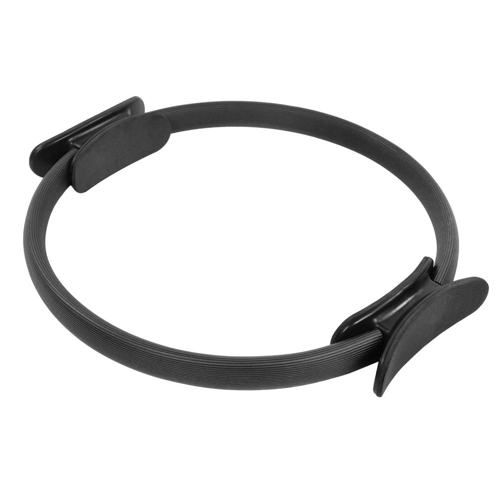 RiToEasysports Pilates Circle Ring,Yoga Magic Circle for Fitness Training, Full-Body Workout,Improve Core Power Strength(Black) Yoga Supplies