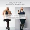 MeMoi Plus Size Curvy Control Top Tights, Comfortable and Lightweight Tummy Control Tights - Sizes 1X-7X, Black, 1X-2X view 4