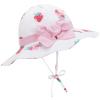 Bucket Hats Girls Sun Hat Toddler Infant Summer Hat Pool Beach Newborn Girl Sunhats for Babies 4-8 Years Strawberry view 1