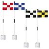 KINGTOP Golf Flagstick Mini, Putting Green Flag for Yard, 3 Feet Flagpole 2-Section Design, Golf Pin Flags Hole Cup Set, 4" Putting Cup, 4-Pack view 1
