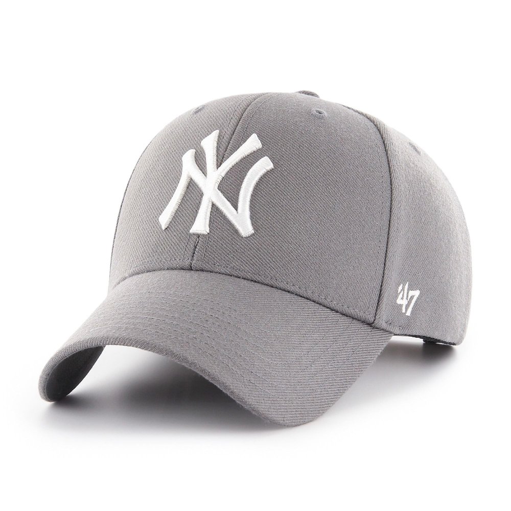 '47 Forty Seven York Yankees Dark Grey MVP Curved Visor Snapback Cap