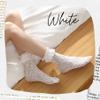 Cherisia 5 Pairs Women Ruffle Ankle Socks Trim Lace Frilled Dress Socks Set, Princess Fashion Cute Anklet (Pure White Black Rose) view 3