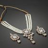 Aheli Wedding Party Kundan Pendant Necklace Earrings Traditional Ethnic Fashion Jewely Set Gift for Women view 3