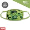 Concept One Marvel The Incredible Hulk Adult Face Mask, Multi, Pack of 6 view 2