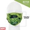 Concept One Marvel The Incredible Hulk Adult Face Mask, Multi, Pack of 6 view 3
