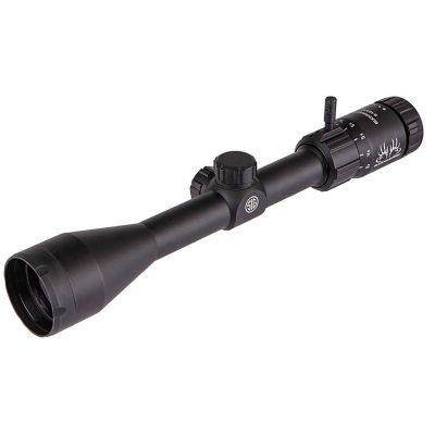 SIG SAUER Buckmasters 3-12x44mm 1" Tube Second Focal Plane/SFP/F2 Durable Shockproof Waterproof Fogproof Black Riflescope, Buckmasters BDC Reticle, Flip-Back Lens Covers Included