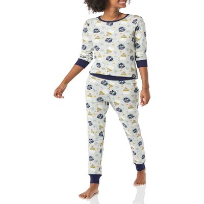 Amazon Essentials Disney | Marvel | Star Wars Women's Snug-Fit Cotton Pajama Sleepwear Sets, Star Wars Winter - Womens Snug-fit, Large
