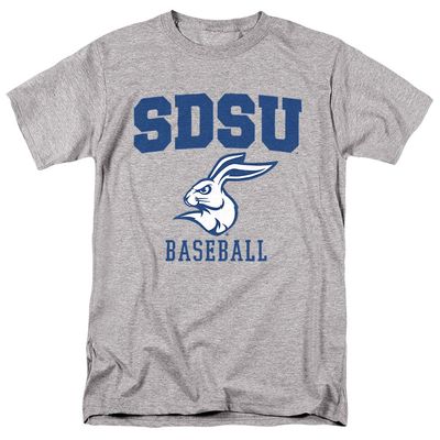 South Dakota State University Official Baseball Unisex Adult T-Shirt, Athletic Heather, 5X-Large
