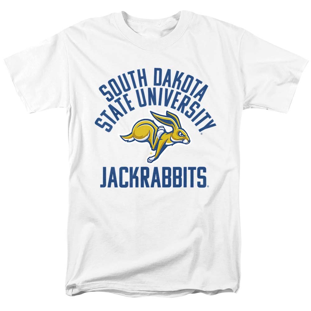 South Dakota State University Official Jackrabbits Logo Unisex Adult T-Shirt, White, 5X-Large