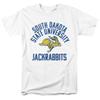 South Dakota State University Official Jackrabbits Logo Unisex Adult T-Shirt, White, 5X-Large view 1