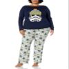 Amazon Essentials Disney | Marvel | Star Wars Women's Flannel Pajama Sleep Sets, Star Wars Winter - Womens, X-Small view 3
