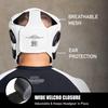 Elite Sports Best Boxing Headgear, Training Sparring Safety Head Guard for MMA, Kickboxing Trainees, Muay Thai, and Boxing for Adult Men (White) view 3