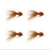 Wild Water Fly Fishing Cone Head Brown Wooly Buggers, Size 8, Qty. 4, for Deeper Water Fish, Trout, Pike, and Bass view 1