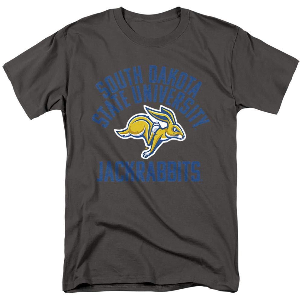 South Dakota State University Official Jackrabbits Logo Unisex Adult T-Shirt, Charcoal, 5X-Large