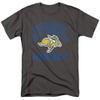 South Dakota State University Official Jackrabbits Logo Unisex Adult T-Shirt, Charcoal, 5X-Large view 1