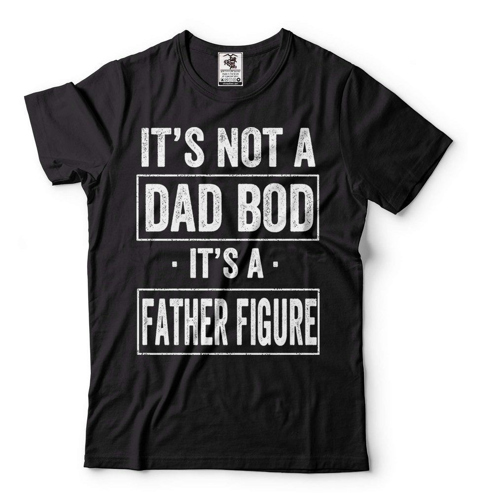 Silk Road Tees Dad BOD Father Figure Mens Funny T-Shirt Father's Day Daddy Tee Shirt Large Black