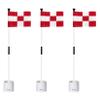 KINGTOP Golf Flagstick Mini, Putting Green Flag for Yard, 3 Feet Flagpole 2-Section Design, Golf Pin Flags Hole Cup Set, 4" Putting Cup, 3-Pack view 1
