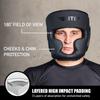 Elite Sports Best Boxing Headgear, Training Sparring Safety Head Guard for MMA, Kickboxing Trainees, Muay Thai, and Boxing for Adult Men (Black) view 2