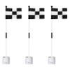 KINGTOP Golf Flagstick Mini, Putting Green Flag for Yard, 3 Feet Flagpole 2-Section Design, Golf Pin Flags Hole Cup Set, 4" Putting Cup, 3-Pack view 1