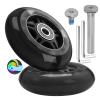 80mm x 24mm Flash Rear Wheel M8x65mm Screw Sets for Foldable Micro Mini 3 Wheel Kids Scooter Kickboard Axle Repair Tool (Black) view 1