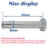 80mm x 24mm Flash Rear Wheel M8x65mm Screw Sets for Foldable Micro Mini 3 Wheel Kids Scooter Kickboard Axle Repair Tool (Black) view 3