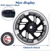120mm x 28mm Flash Front Wheel M8x47mm Screw Sets for Foldable Micro Mini 3 Wheel Kids Scooter Kickboard Axle Repair Tool (Black) view 2