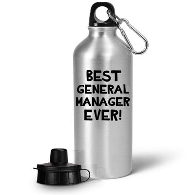 Appreciation Gifts for General Manager Water Bottle Tumbler 20oz Portable Drinkware - Gen Mngr Executive Board Member Managing Director Senior President Funny Cute Thank You Award Idea - BestEver