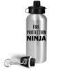 Art by Chelsydale Fire Protection Ninja Water Bottle Tumbler 20oz Portable Drinkware - Gifts for Fire Inspector Fire Safety Inspection Funny Cute Gag Appreciation Idea view 2
