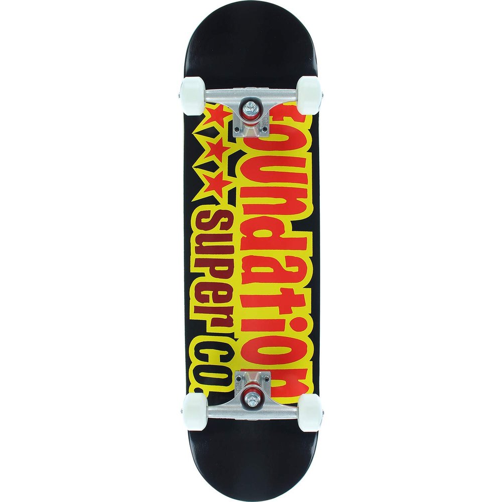 Foundation 3 Star Skateboard Complete 8.1 Black