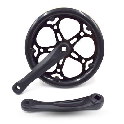 DRIFT MANIAC Bike Crankset 52T 170mm Crank Arm Set Square Taper Single Chainring for City Folding Bicycle
