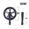 DRIFT MANIAC Bike Crankset 52T 170mm Crank Arm Set Square Taper Single Chainring for City Folding Bicycle view 4