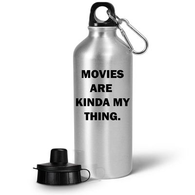 Art by Chelsydale Director Funny Cute Gag Gifts - Movies Are Kinda My Thing - Water Bottle Tumbler Portable Drinkware - Theatre HR Band Guy Music Film Maker Movie TV Company Manager
