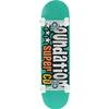 Foundation Skateboards 3 Star Teal Complete Skateboard - 7.88" x 32" view 1