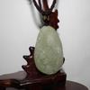1.9" China Certified Nature Hetian Nephrite Jade Lucky Tiger Hand Carved Necklace Pendant 2980 view 2