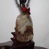 2.1" China Certified Nature Hetian Nephrite Jade Auspicious Tiger Hand Carved Necklace Pendant 5769 view 2