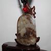 2.1" China Certified Nature Hetian Nephrite Jade Auspicious Tiger Hand Carved Necklace Pendant 5769 view 3