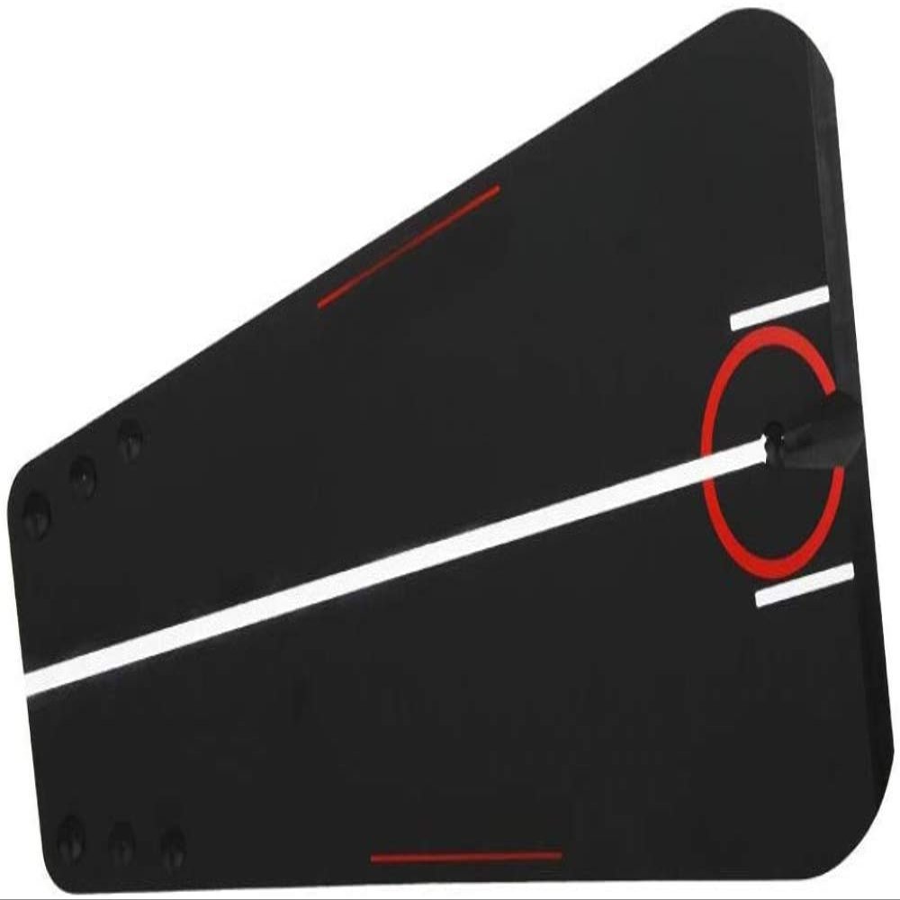 qiuqiu Golf Putting Practice Supplies, Golf Putting Mat Indoor/Outdoor Golf Putting Alignment Training Aid with Line