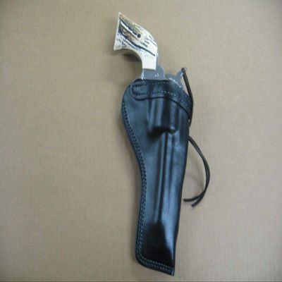 Azula Gun Holsters Left Hand Custom Leather Molded Strong Side Gun Holster for Ruger Single Six 5.5inch Single Action Revolver Black Left Hand