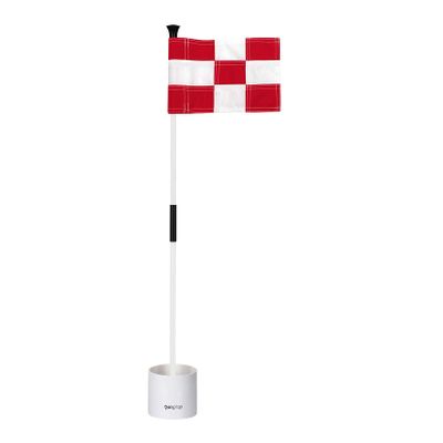 KINGTOP Golf Flagstick Mini, Putting Green Flag for Yard, 3 Feet Flagpole 2-Section Design, Golf Pin Flags Hole Cup Set, 4" Putting Cup, 1-Pack
