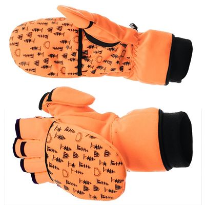 DOING SOMETHING GREAT Women's Flip Top 3.0 Hunting Mittens - Blaze Orange - XL
