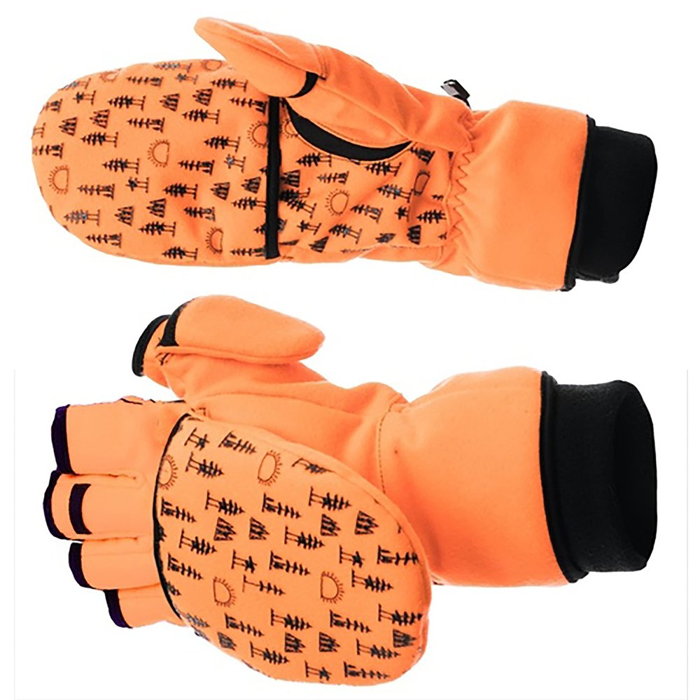 DOING SOMETHING GREAT Women's Flip Top 3.0 Hunting Mittens - Blaze Orange - XL