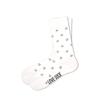 Love Sock Company Women's Mid-Calf White Dress Socks with Heart Patterns - Organic Cotton (Mini Hearts White) view 2